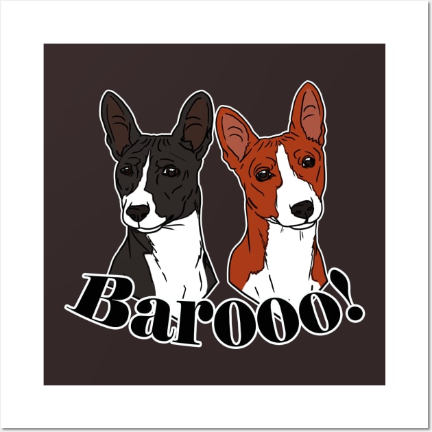 Baroo Basenjis Wall Art by Geekybat